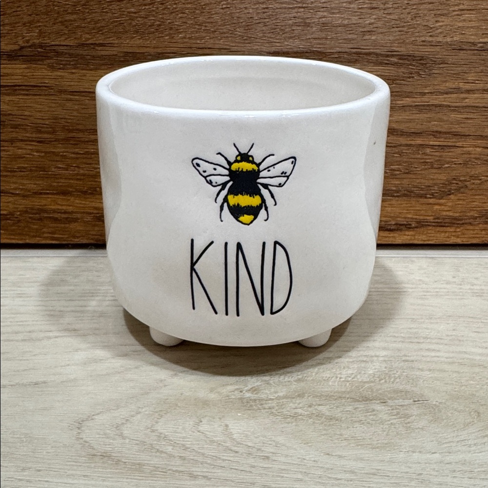 Rae Dunn “Bee” Kind Ceramic Planter with Bee Design